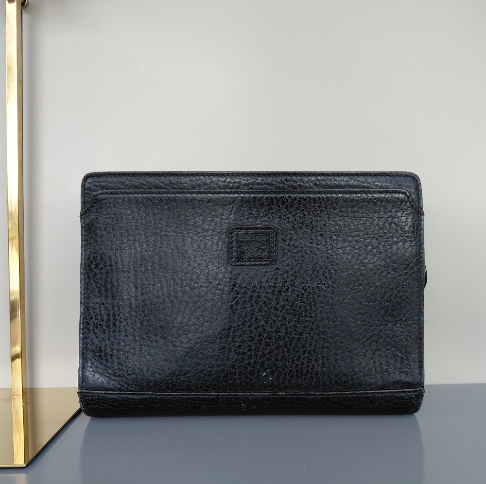 Burberry Black Leather Cosmitic Pouch
